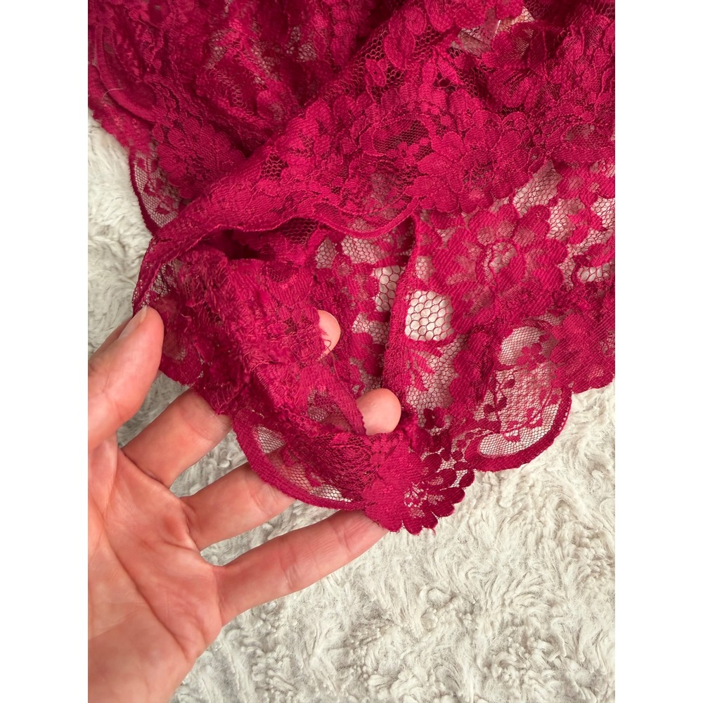Victoria's Secret Gold Label 90s Vintage Lace‎ Lingerie Set Pink Magenta Small P - Picture 8 of 14